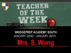 Teacher of the Week